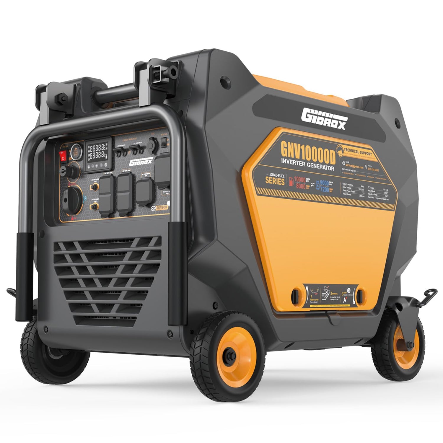 10000W Inverter Generator with Quiet Technology and CO Shield, Gas, Propane & Natural Gas Powered