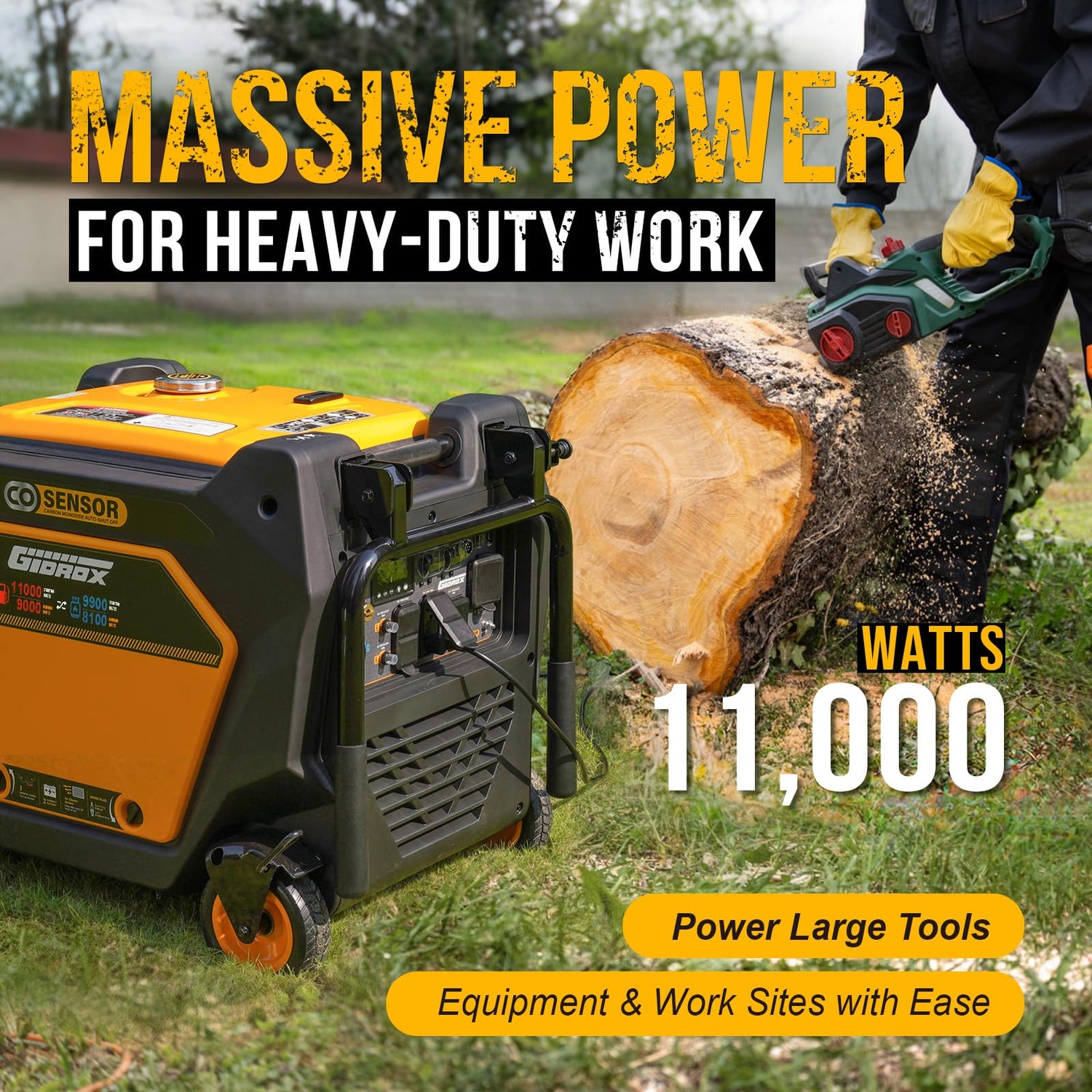 11000W Inverter Generator with Quiet Technology and CO Shield, Gas, Propane & Natural Gas Powered